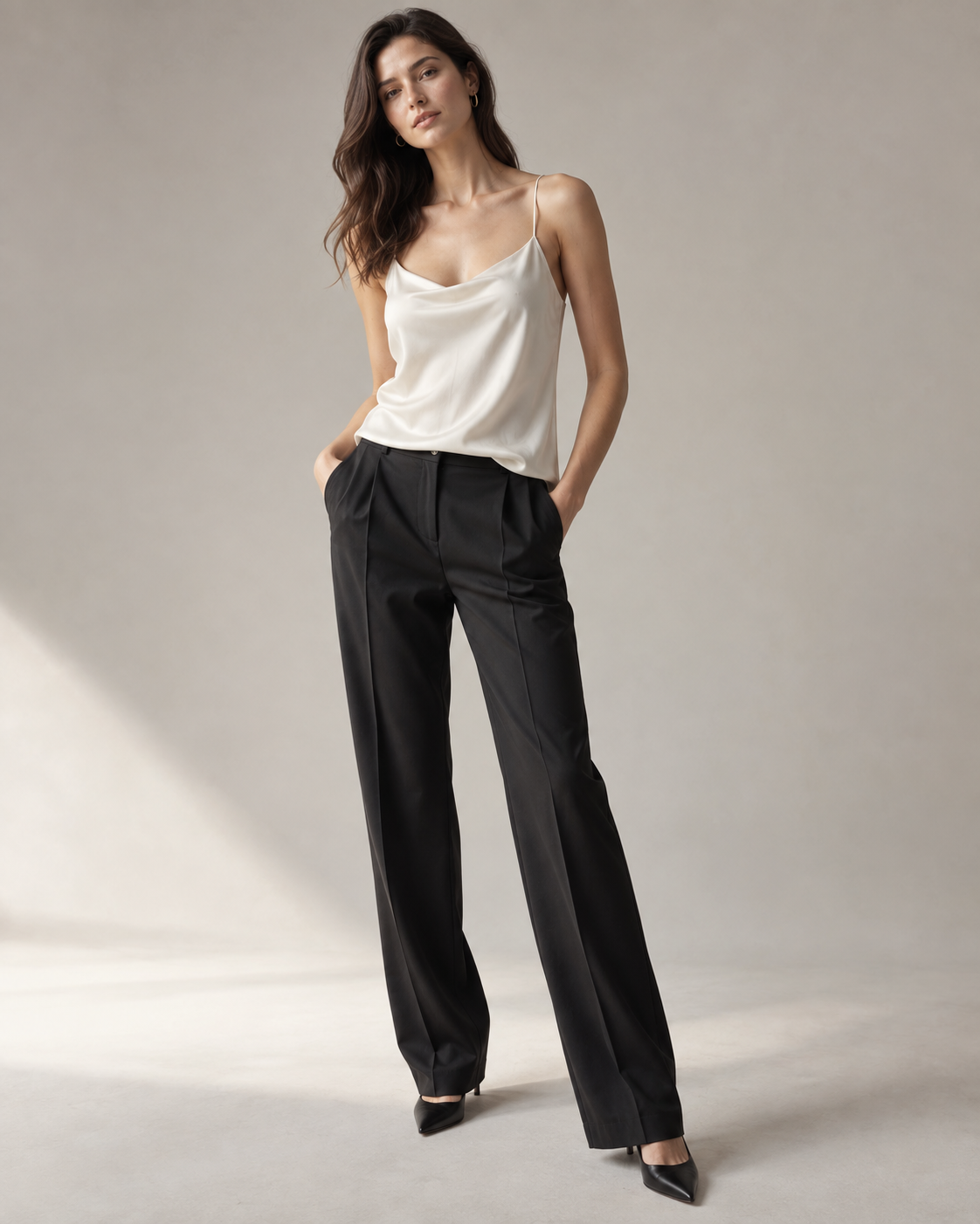 Bias-Cut Silk Camisole