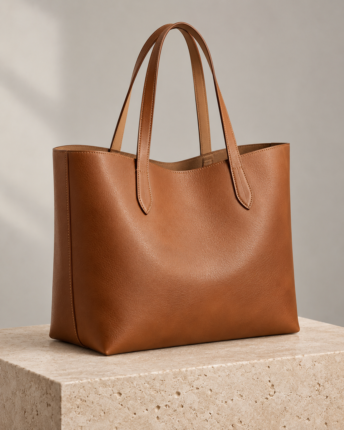 Minimalist Leather Tote Bag